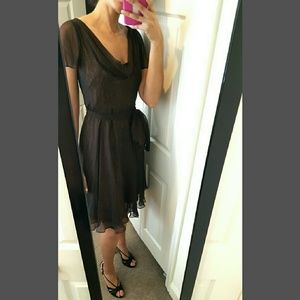 Badgley Mischa silk and lace dress